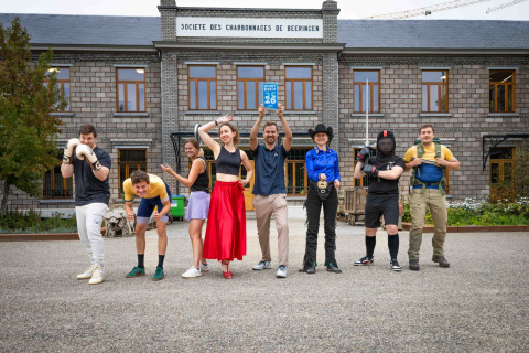 Collega's in sportoutfit