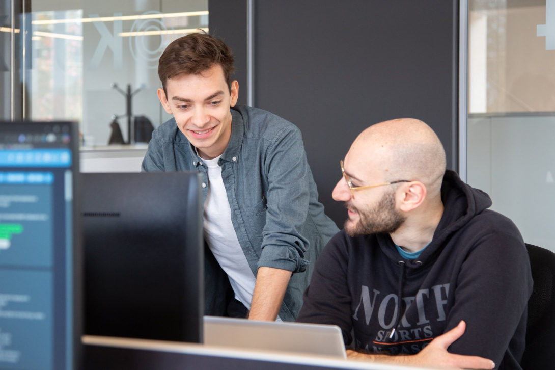 collega's van IT aan het werk