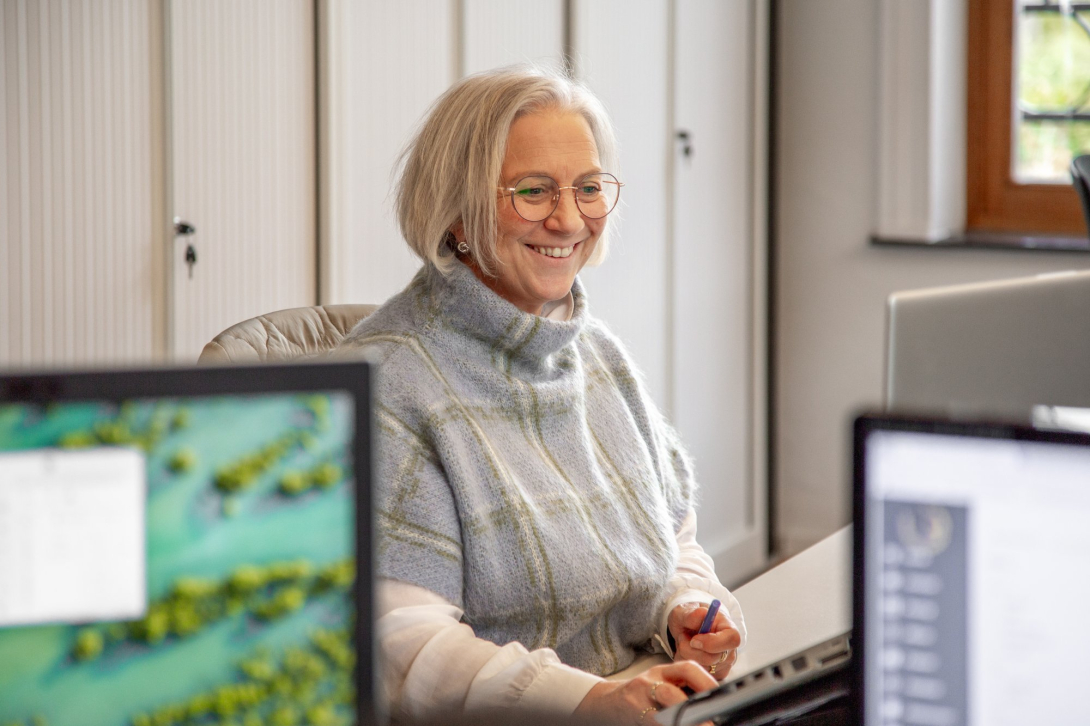 collega aan het werk