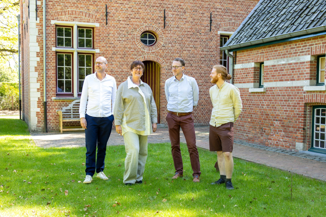 Pieter, Edith, Ruben en Dominique