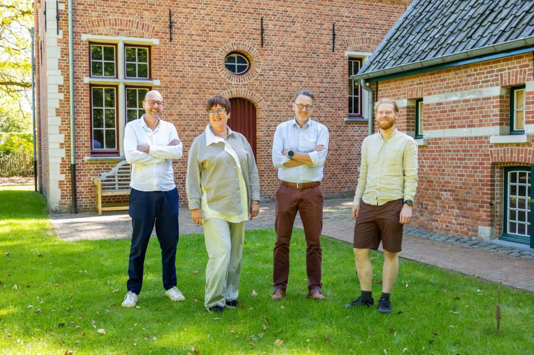 Pieter, Edith, Ruben en Dominique