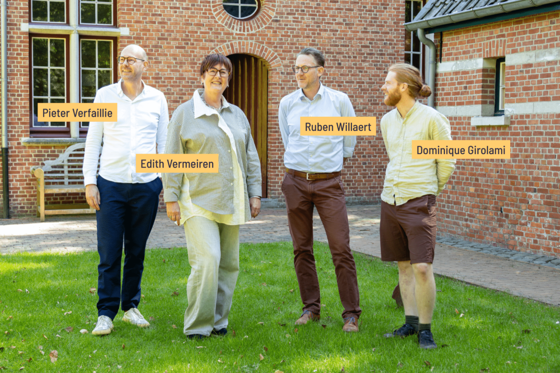 PIeter, Edith, Ruben en Dominique